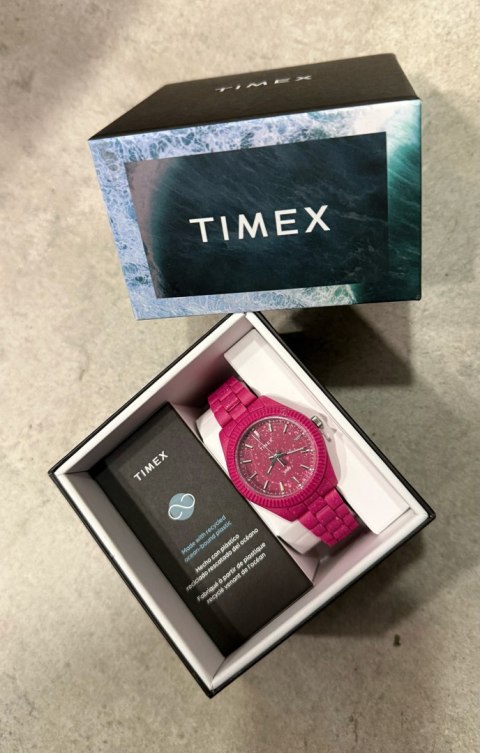 ZEGAREK DAMSKI TIMEX Legacy Ocean 37mm Recycled Plastic TW2V77200 + BOX Timex