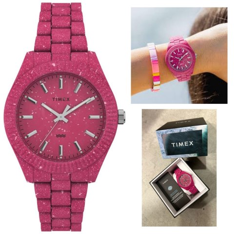 ZEGAREK DAMSKI TIMEX Legacy Ocean 37mm Recycled Plastic TW2V77200 + BOX Timex