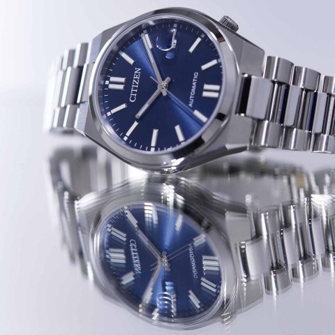 ZEGAREK MĘSKI CITIZEN Tsuyosa NJ0200-50M - AUTOMAT SZAFIR Citizen