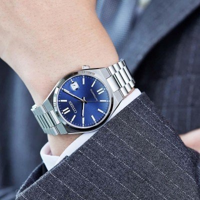ZEGAREK MĘSKI CITIZEN Tsuyosa NJ0200-50M - AUTOMAT SZAFIR Citizen