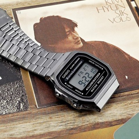 ZEGAREK UNISEX CASIO A168WGG-1A (zd088e) - KLASYKA + BOX Casio