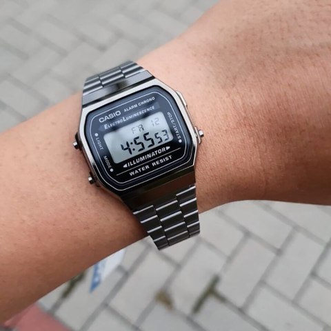ZEGAREK UNISEX CASIO A168WGG-1A (zd088e) - KLASYKA + BOX Casio
