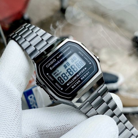 ZEGAREK UNISEX CASIO A168WGG-1A (zd088e) - KLASYKA + BOX Casio