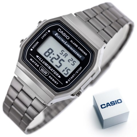 ZEGAREK UNISEX CASIO A168WGG-1A (zd088e) - KLASYKA + BOX Casio