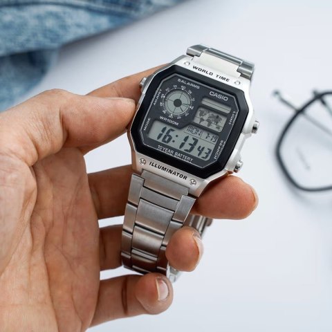 ZEGAREK MĘSKI CASIO AE-1200WHD-1A (zd159a) + BOX Casio