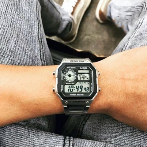 ZEGAREK MĘSKI CASIO AE-1200WHD-1A (zd159a) + BOX Casio