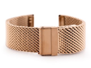 Bransoleta Pacific 10 - siatka HQ - rosegold 22mm Pacific