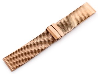 Bransoleta Pacific 10 - siatka HQ - rosegold 22mm Pacific