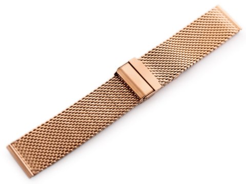Bransoleta Pacific 10 - siatka HQ - rosegold 22mm Pacific
