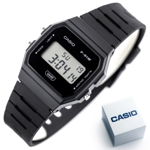 ZEGAREK MĘSKI CASIO F-91WB-1ADF + BOX Casio