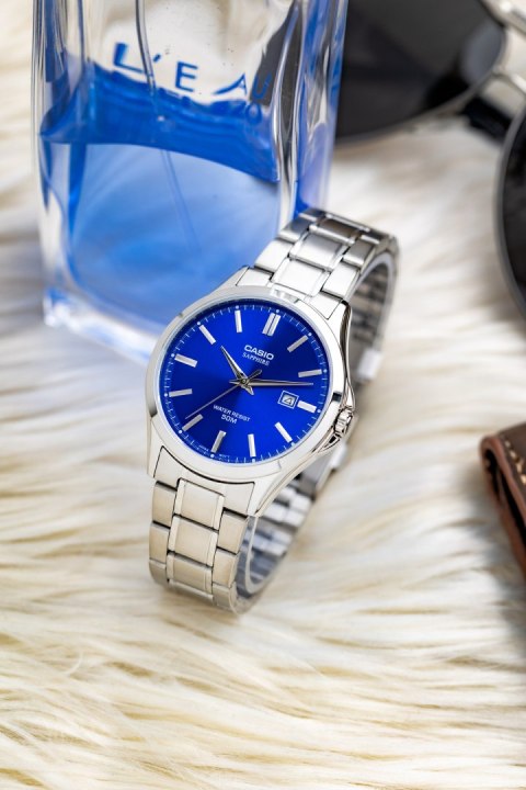 Zegarek Męski Casio MTS-115D-2A1 + BOX (zd292a) SZAFIR Casio