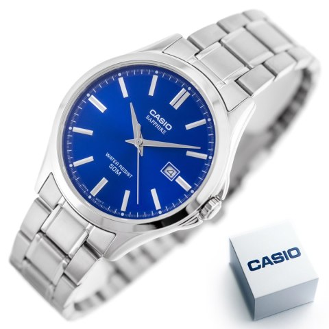Zegarek Męski Casio MTS-115D-2A1 + BOX (zd292a) SZAFIR Casio
