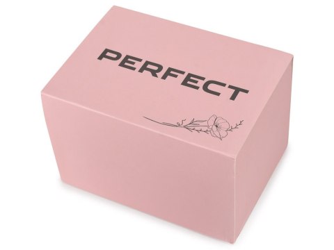 Prezentowe pudełko na zegarek - PERFECT - różowe Perfect