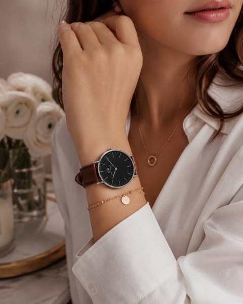 ZEGAREK DAMSKI DANIEL WELLINGTON Classic Black Sheffield Lady DW00100131 (zw508d) Daniel Wellington
