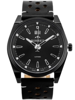 ZEGAREK MĘSKI BISSET BSCF40 (zb095c) - SZAFIROWE SZKŁO Bisset