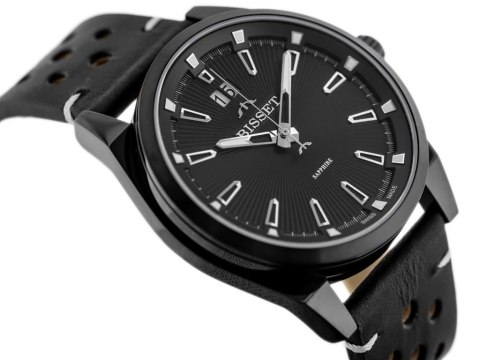 ZEGAREK MĘSKI BISSET BSCF40 (zb095c) - SZAFIROWE SZKŁO Bisset