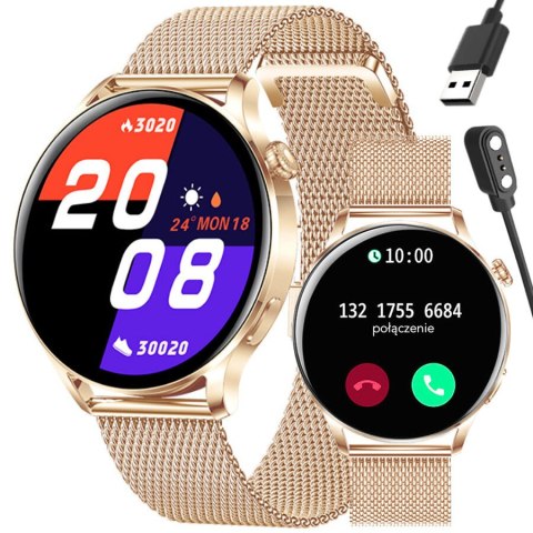 SMARTWATCH DAMSKI Rubicon RNCE81 - WYKONYWANIE POŁĄCZEŃ, PULSOKSYMETR (sr045b) Rubicon
