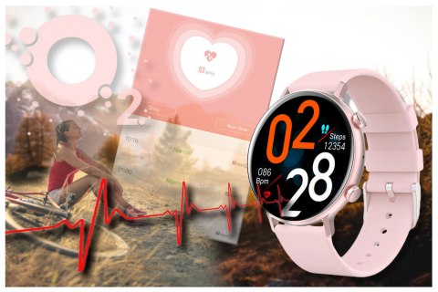 SMARTWATCH DAMSKI Rubicon RNCE98 - WYKONYWANIE POŁĄCZEŃ, PULSOKSYMETR (sr043a) Rubicon