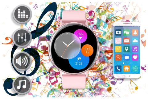 SMARTWATCH DAMSKI Rubicon RNCE98 - WYKONYWANIE POŁĄCZEŃ, PULSOKSYMETR (sr043a) Rubicon