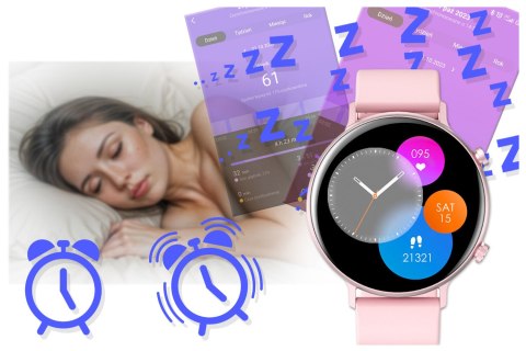 SMARTWATCH DAMSKI Rubicon RNCE98 - WYKONYWANIE POŁĄCZEŃ, PULSOKSYMETR (sr043a) Rubicon