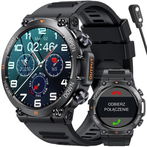SMARTWATCH MĘSKI Rubicon RNCE95 - WYKONYWANIE POŁĄCZEŃ, PULSOKSYMETR (sr040a) Rubicon