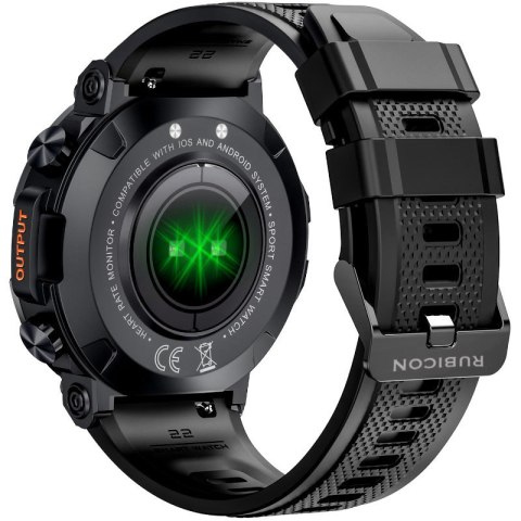 SMARTWATCH MĘSKI Rubicon RNCE95 - WYKONYWANIE POŁĄCZEŃ, PULSOKSYMETR (sr040a) Rubicon