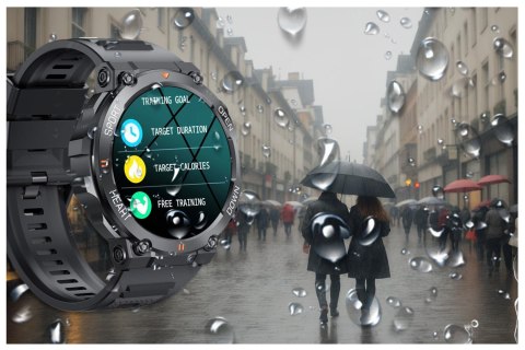 SMARTWATCH MĘSKI Rubicon RNCE95 - WYKONYWANIE POŁĄCZEŃ, PULSOKSYMETR (sr040a) Rubicon