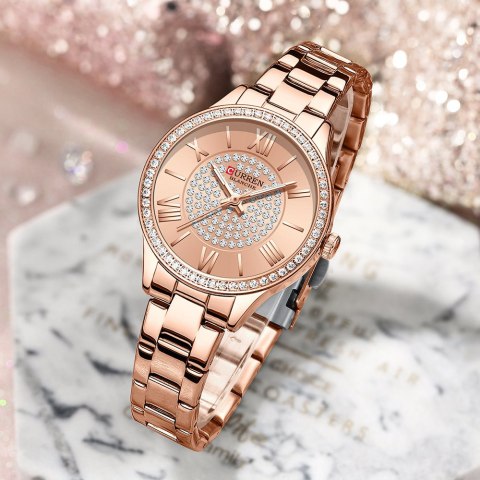 ZEGAREK DAMSKI CURREN 9084 (zc509b) + BOX Curren