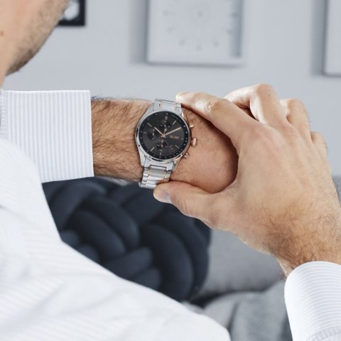 ZEGAREK MĘSKI HUGO BOSS 1513473 - GRAND PRIX (zh022b) + BOX Hugo Boss