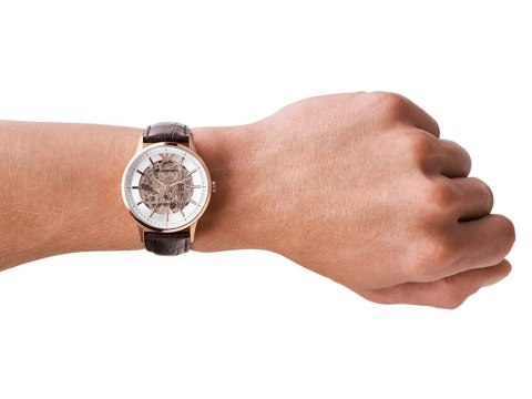 Zegarek męski EMPORIO ARMANI SKELETON AUTOMATIC AR60039 (zi055b) Emporio Armani