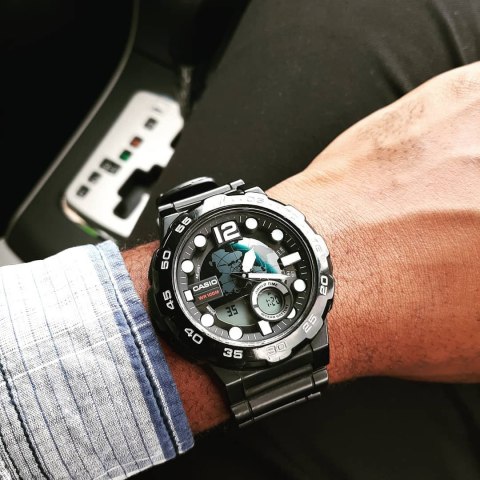 ZEGAREK MĘSKI CASIO AEQ-100W 1AV (zd070a) - WORLD TIME + BOX Casio