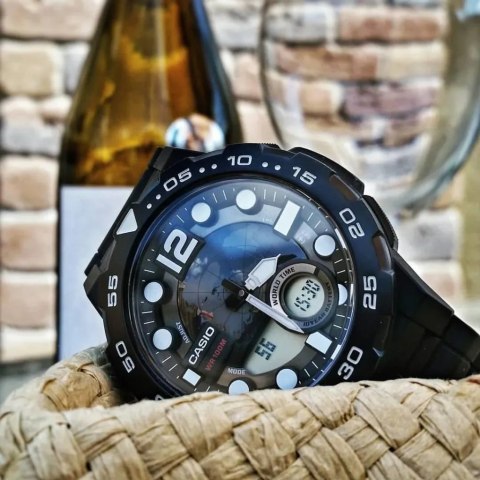 ZEGAREK MĘSKI CASIO AEQ-100W 1AV (zd070a) - WORLD TIME + BOX Casio