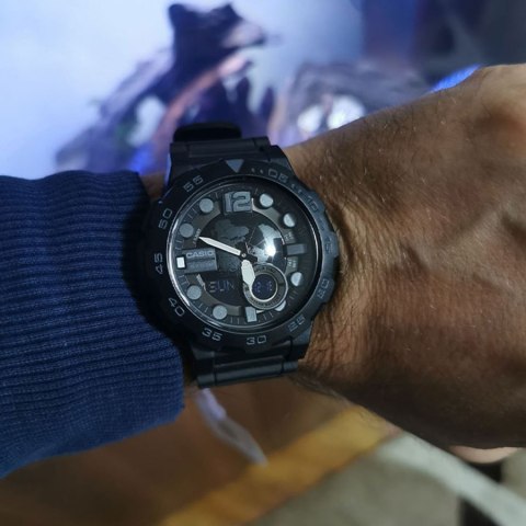 ZEGAREK MĘSKI CASIO AEQ-100W-1BV (zd070b) - WORLD TIME + BOX Casio