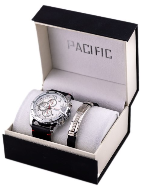 ZEGAREK MĘSKI PACIFIC X0078-07 - komplet prezentowy (zy092e) Pacific