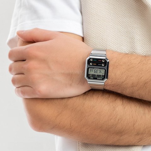 Zegarek Casio Retro Vintage A100WE-1AEF (zd640f) + BOX Casio