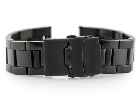 Bransoleta Pacific M1 - Solid Steel - czarna 20mm Pacific