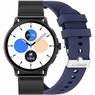 SMARTWATCH UNISEX GRAVITY GT12-2 - ROZMOWY BLUETOOTH, DODATKOWY PASEK (sg035b) Gravity