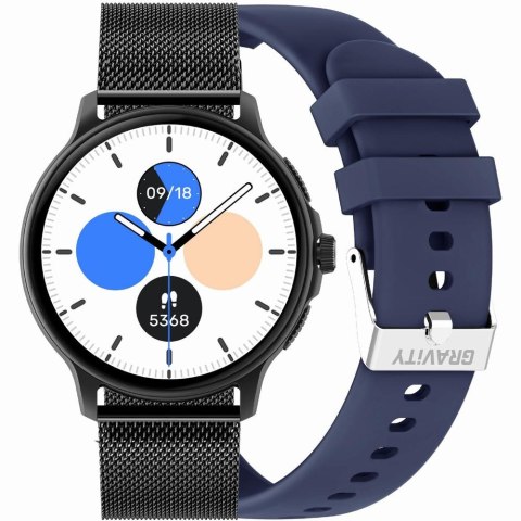SMARTWATCH UNISEX GRAVITY GT12-2 - ROZMOWY BLUETOOTH, DODATKOWY PASEK (sg035b) Gravity