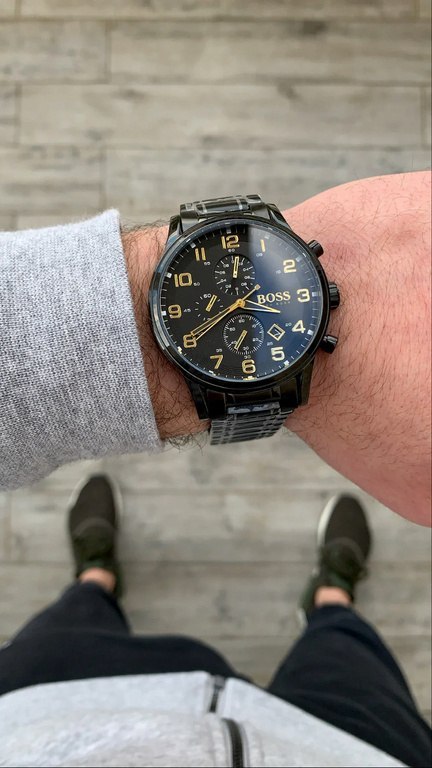 ZEGAREK MĘSKI HUGO BOSS 1513275 - AEROLINER CHRONO (zh020a) Hugo Boss