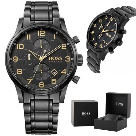 ZEGAREK MĘSKI HUGO BOSS 1513275 - AEROLINER CHRONO (zh020a) Hugo Boss