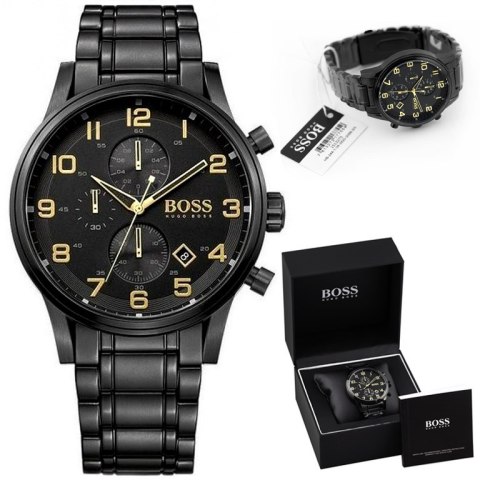 ZEGAREK MĘSKI HUGO BOSS 1513275 - AEROLINER CHRONO (zh020a) Hugo Boss