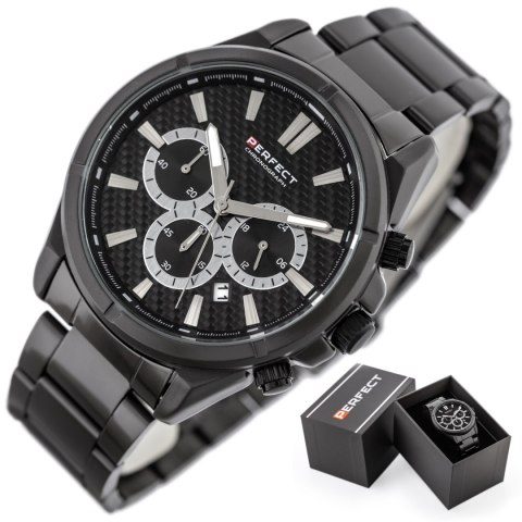ZEGAREK MĘSKI PERFECT M501CH-07 - CHRONOGRAF (zp381c) + BOX Perfect