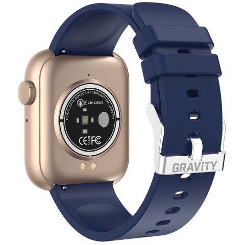 SMARTWATCH UNISEX GRAVITY GT3-4 - ROZMOWY BLUETOOTH, WŁASNE TARCZE (sg022d) Gravity