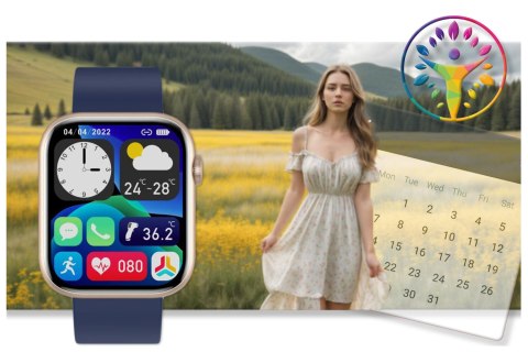 SMARTWATCH UNISEX GRAVITY GT3-4 - ROZMOWY BLUETOOTH, WŁASNE TARCZE (sg022d) Gravity