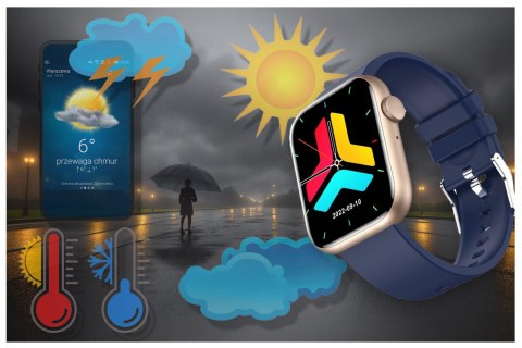 SMARTWATCH UNISEX GRAVITY GT3-4 - ROZMOWY BLUETOOTH, WŁASNE TARCZE (sg022d) Gravity