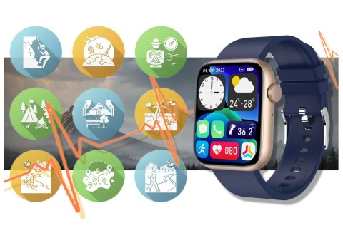 SMARTWATCH UNISEX GRAVITY GT3-4 - ROZMOWY BLUETOOTH, WŁASNE TARCZE (sg022d) Gravity