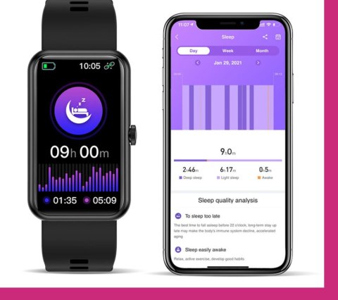 SMARTWATCH DAMSKI Rubicon RNCE83 - CIŚNIENIOMIERZ (sr032e) Rubicon