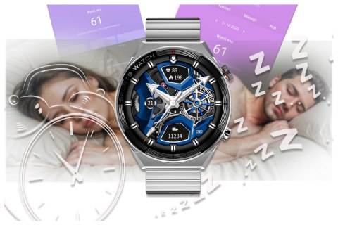 SMARTWATCH MĘSKI Rubicon RNCE99 - WYKONYWANIE POŁĄCZEŃ, ŁADOWANIE BEZPRZEWODOWE (sr046a) Rubicon