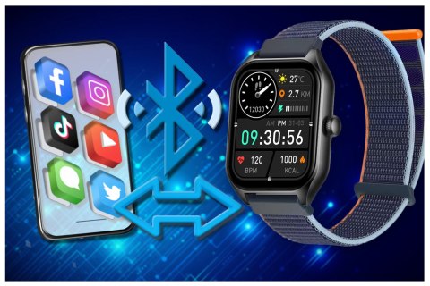 SMARTWATCH UNISEX Rubicon RNCF03 - ROZMOWY BLUETOOTH, ALWAYS ON DISPLAY (sr049a) Rubicon