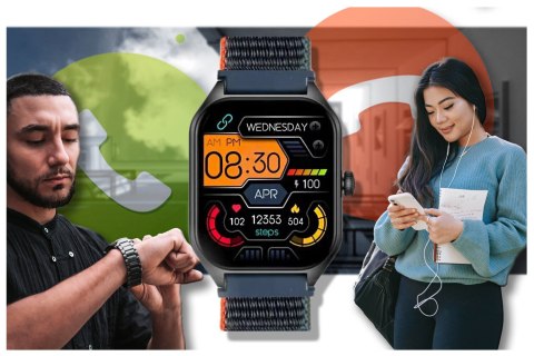 SMARTWATCH UNISEX Rubicon RNCF03 - ROZMOWY BLUETOOTH, ALWAYS ON DISPLAY (sr049a) Rubicon
